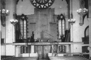 Balcony renovations prior to installation of the McManis Organ, mid-1950s