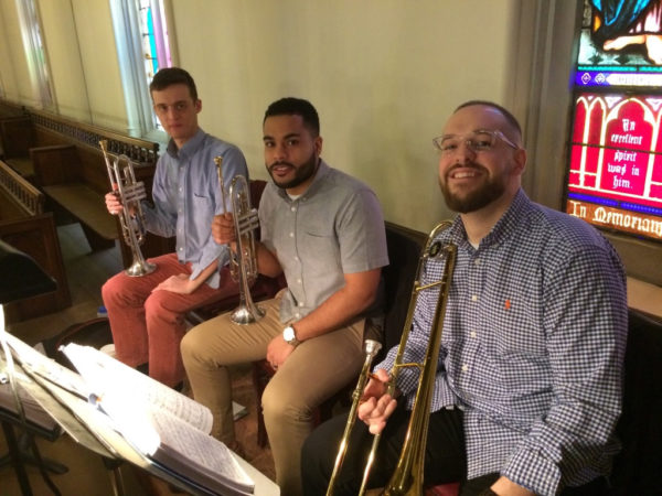 Brass Trio: Keenan Asbridge, Andre Foote, Mike Marsters